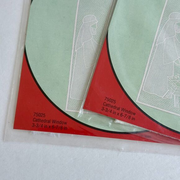 Set of 4 Vintage 80s Dritz Iron On Holiday Expressions Nativity & Bells Washable - Picture 6 of 7